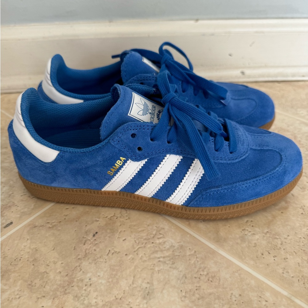 Blue Suede Samba sneakers